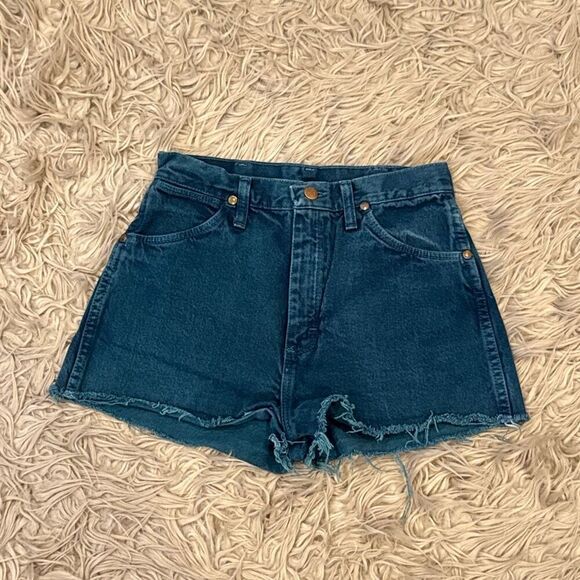 Vintage wrangler cut off jean shorts size 7 - Picture 5 of 5